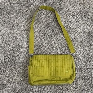 Lug Olive Quilted Crossbody Bag